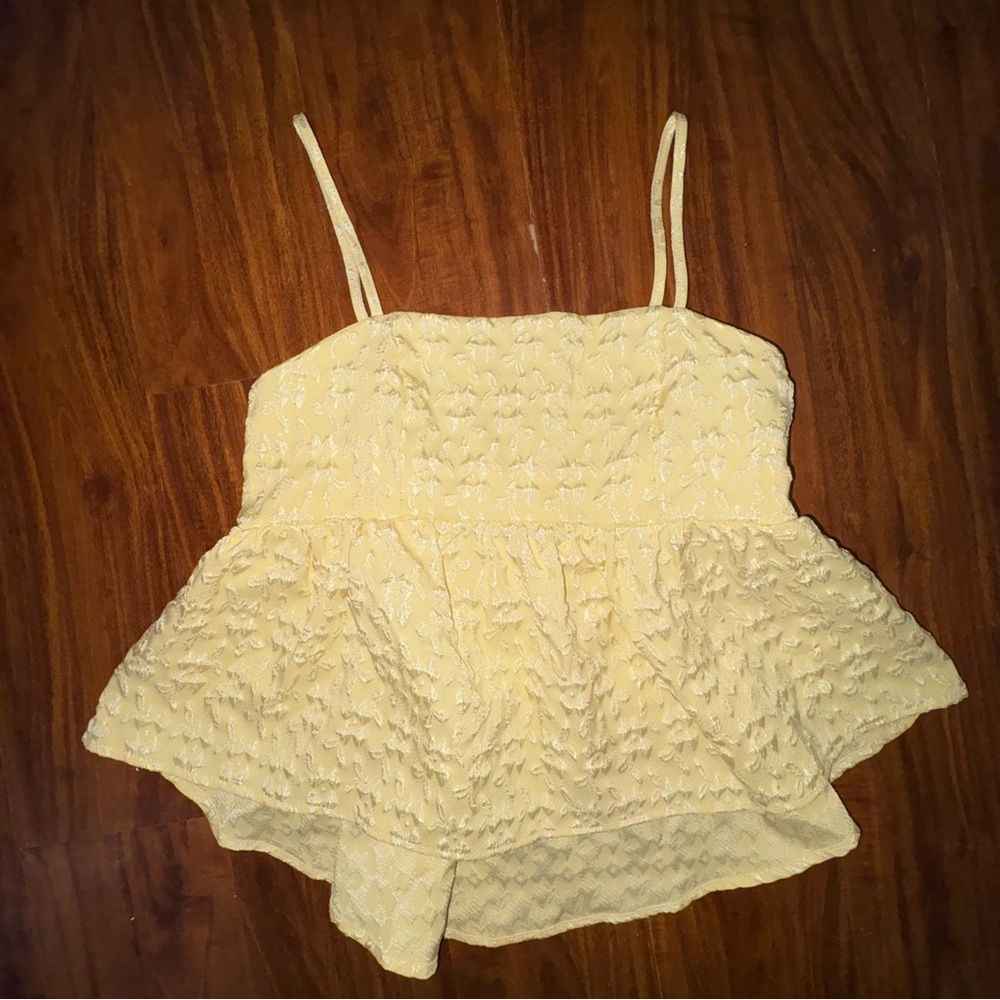 Elegant Yellow Camisole Top